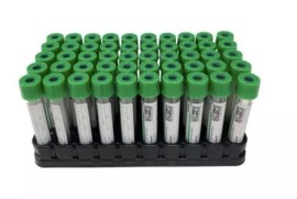 Tubo De Vácuo (Plástico) Heparina Sódica Verde - 9 Ml - 50 Unid - Vacuette